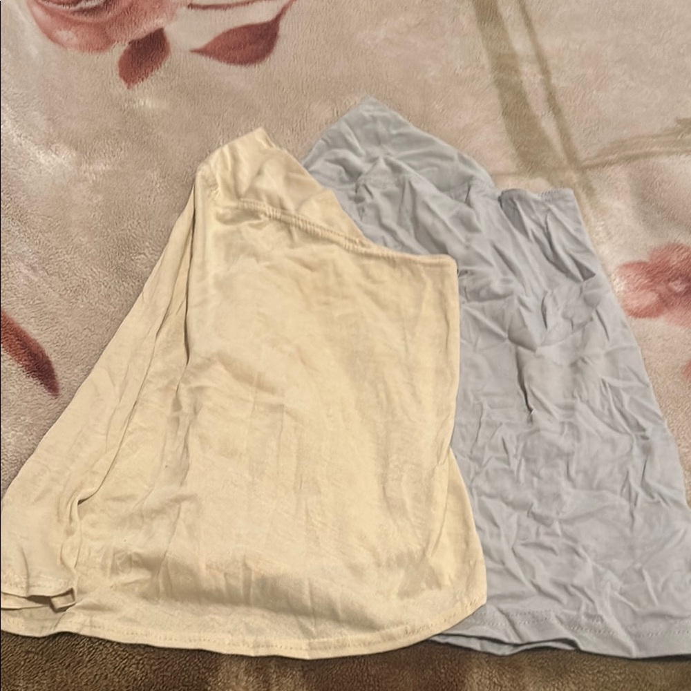 Cream and Gray Skirts